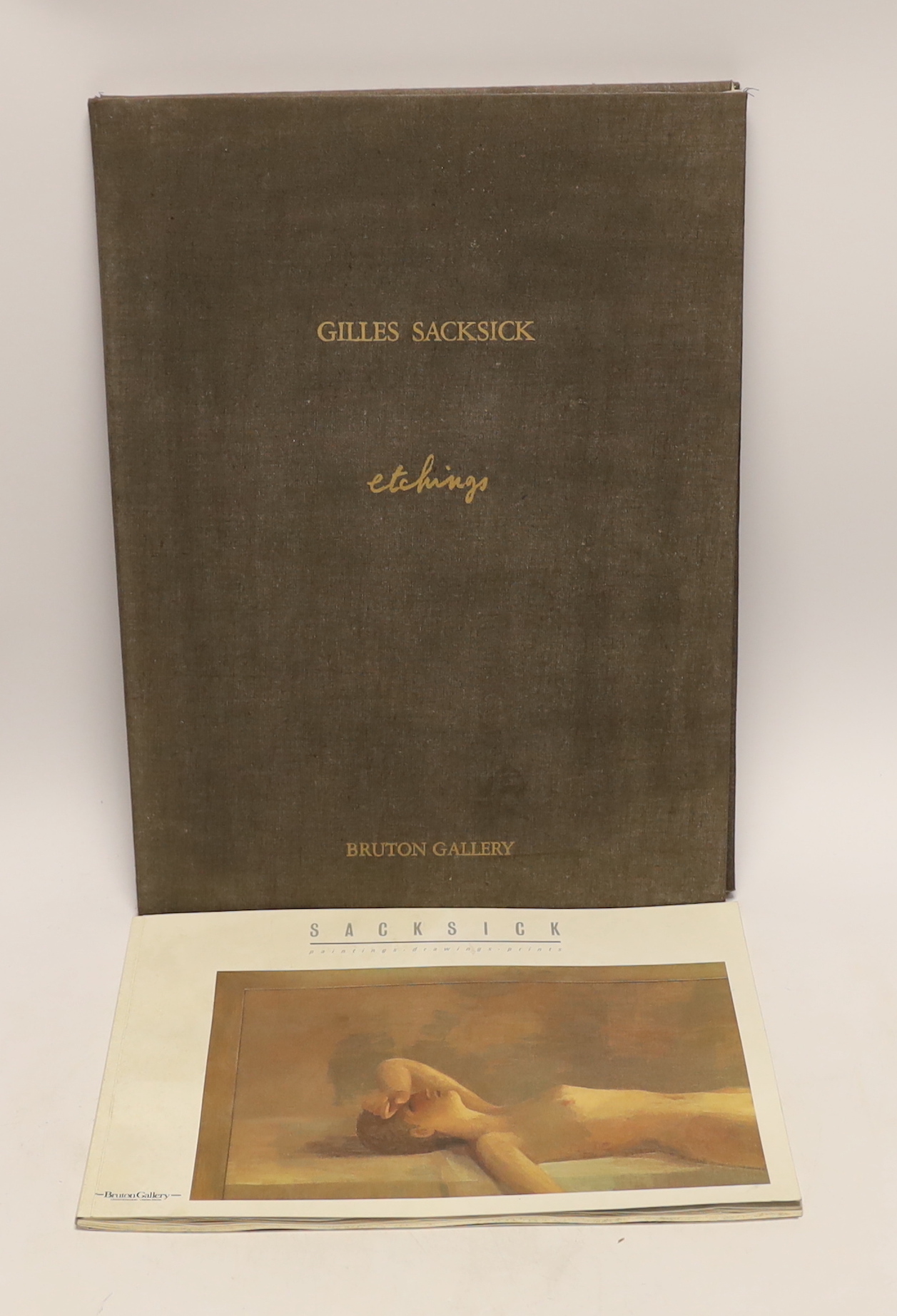 Gilles Sacksick (b.1942) folio of six etchings, each signed in pencil and limited edition I of XV, including Marie-Claire and Sophie, unframed, together with a Bruton Gallery booklet, 39 x 28cm